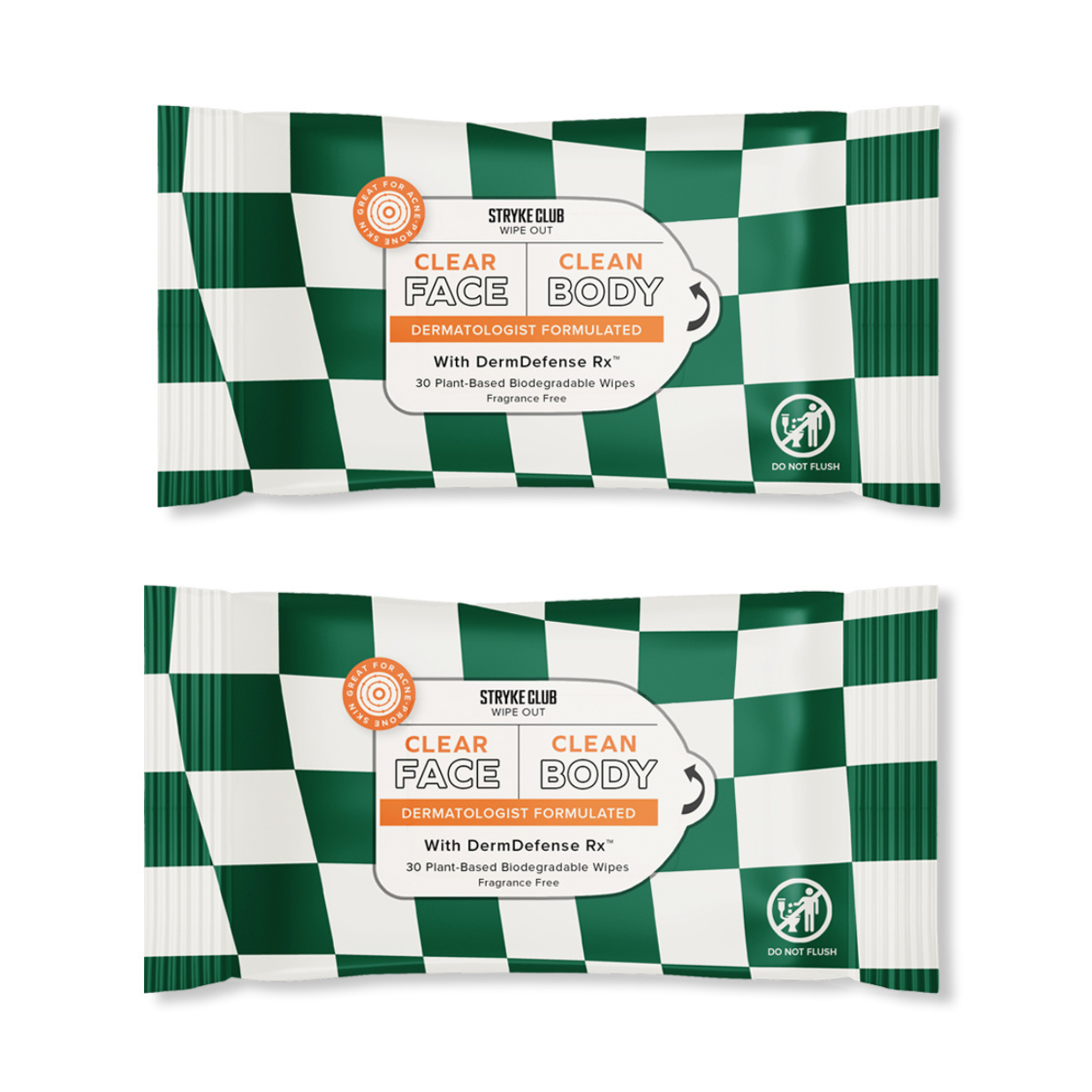 Wipes that cleanse face and body - 2 Pack